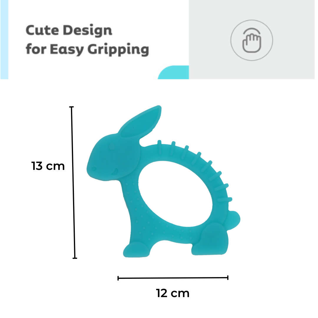 BabyBundle Animal Silicone Teether (Pack of 3)