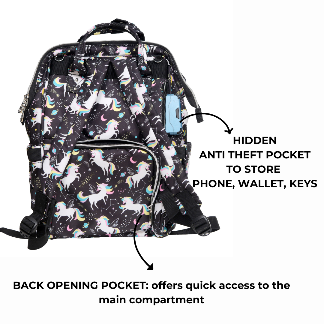 BabyBundle Mother Diaper Bag (Unicorn Black)