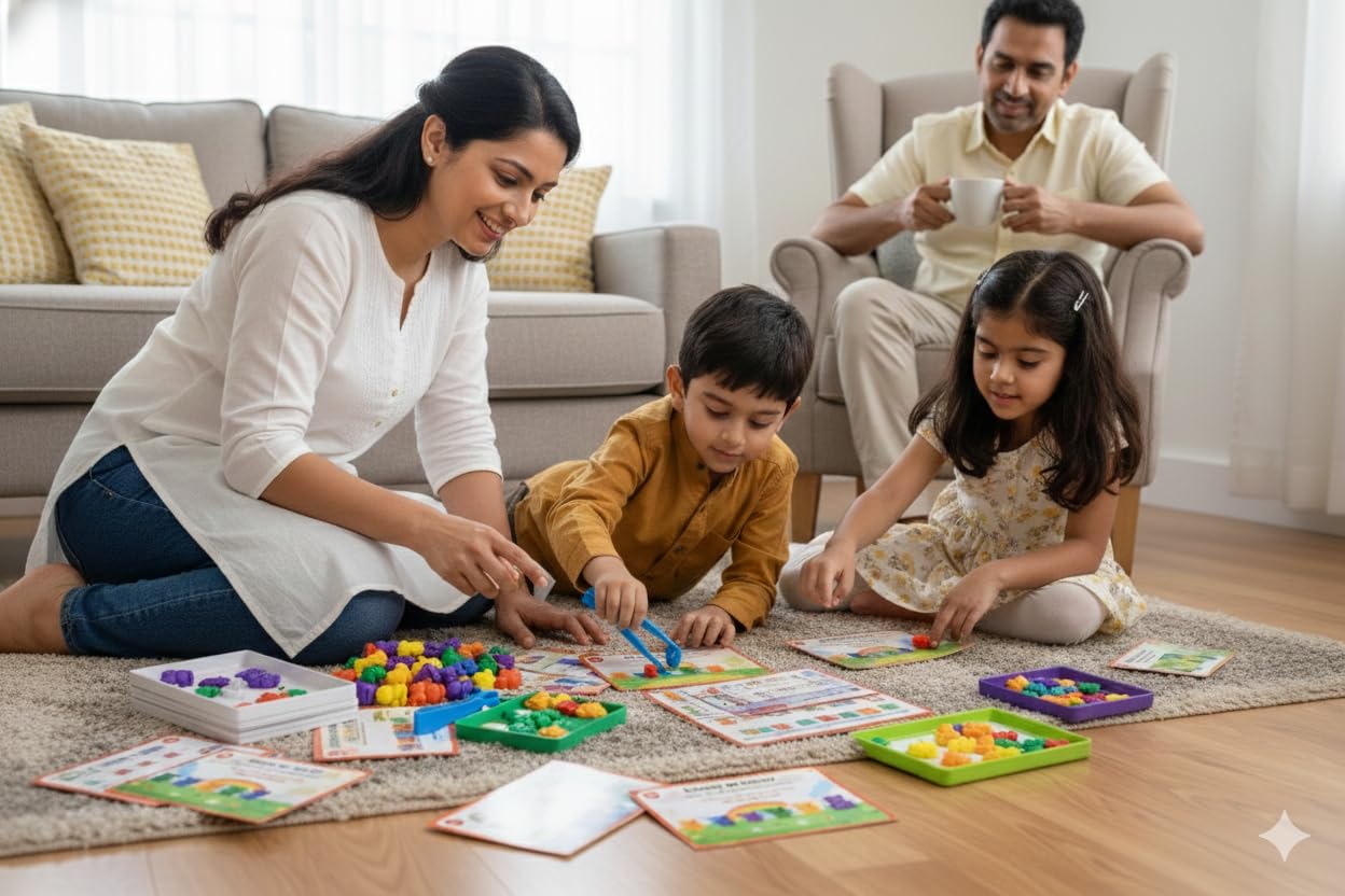 Fine Motor Skill Development Activities for 3 Year Olds - Bear Sequencing Logic Game