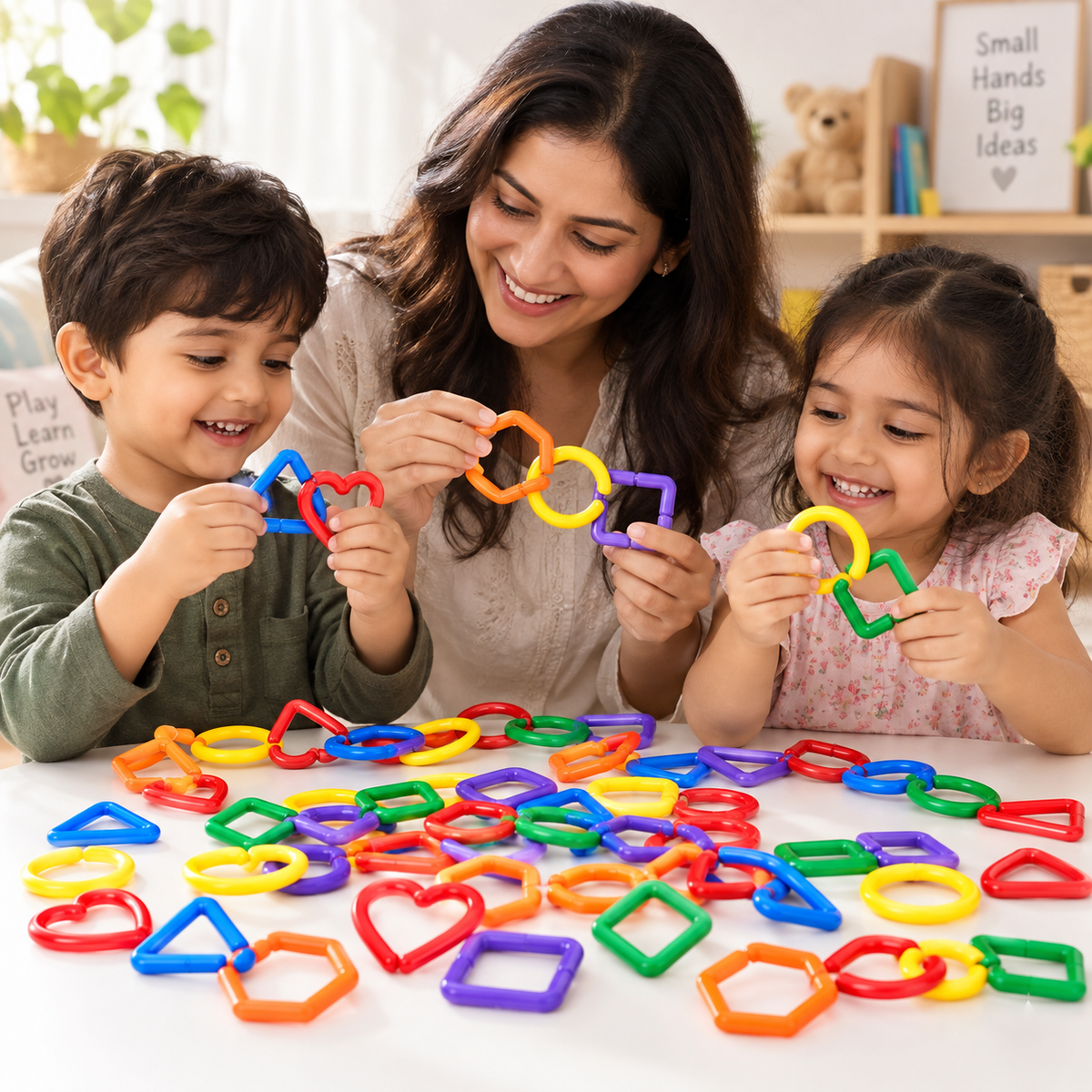Linking Shapes Building Blocks Toy for Kids