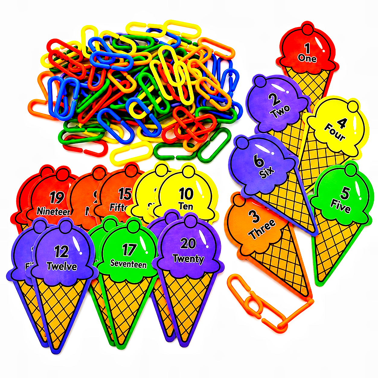 BabyBundle™ Ice Cream Counting & Number Matching Toy