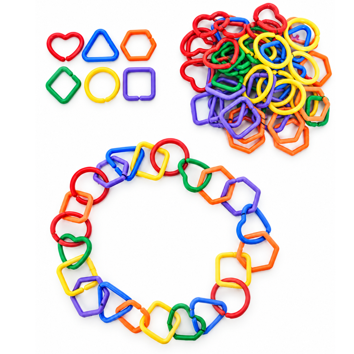 Linking Shapes Building Blocks Toy for Kids