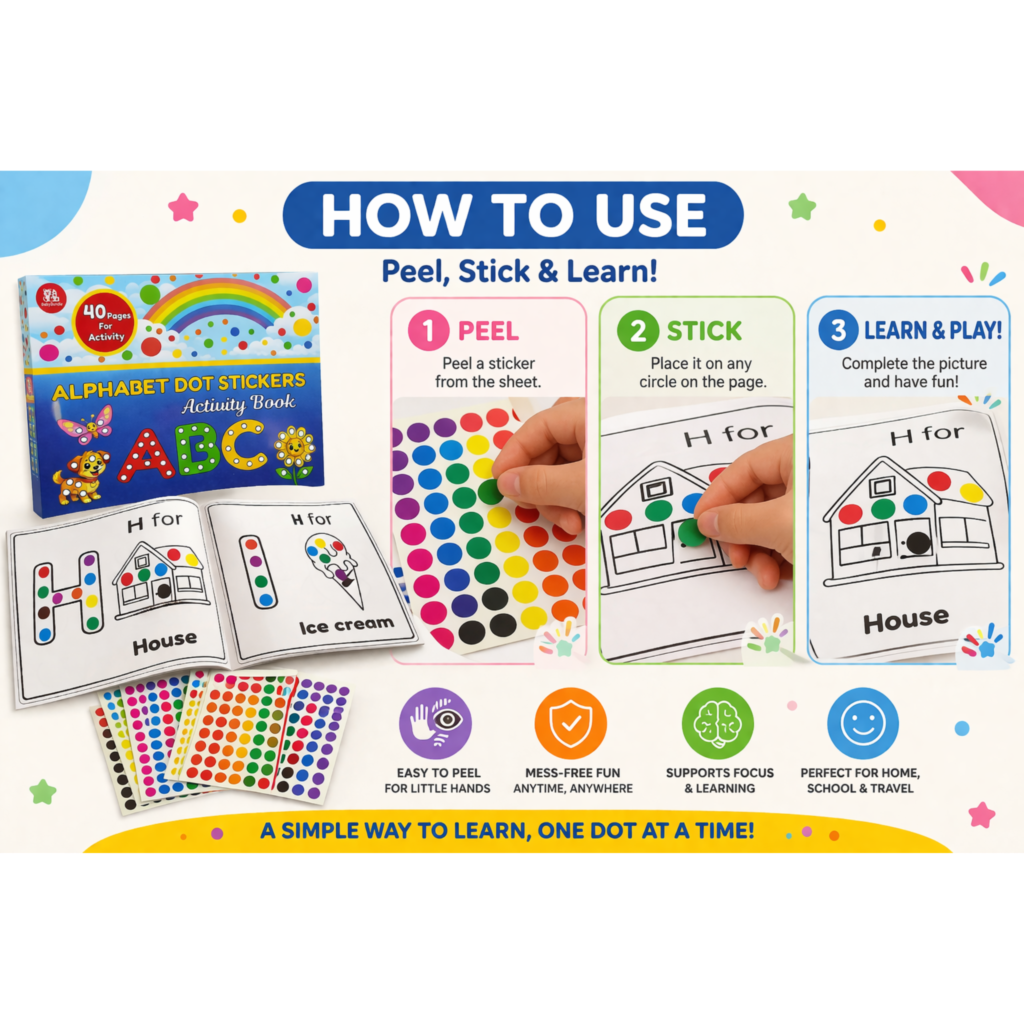 BabyBundle™ Dot Sticker Activity Toy for Kids
