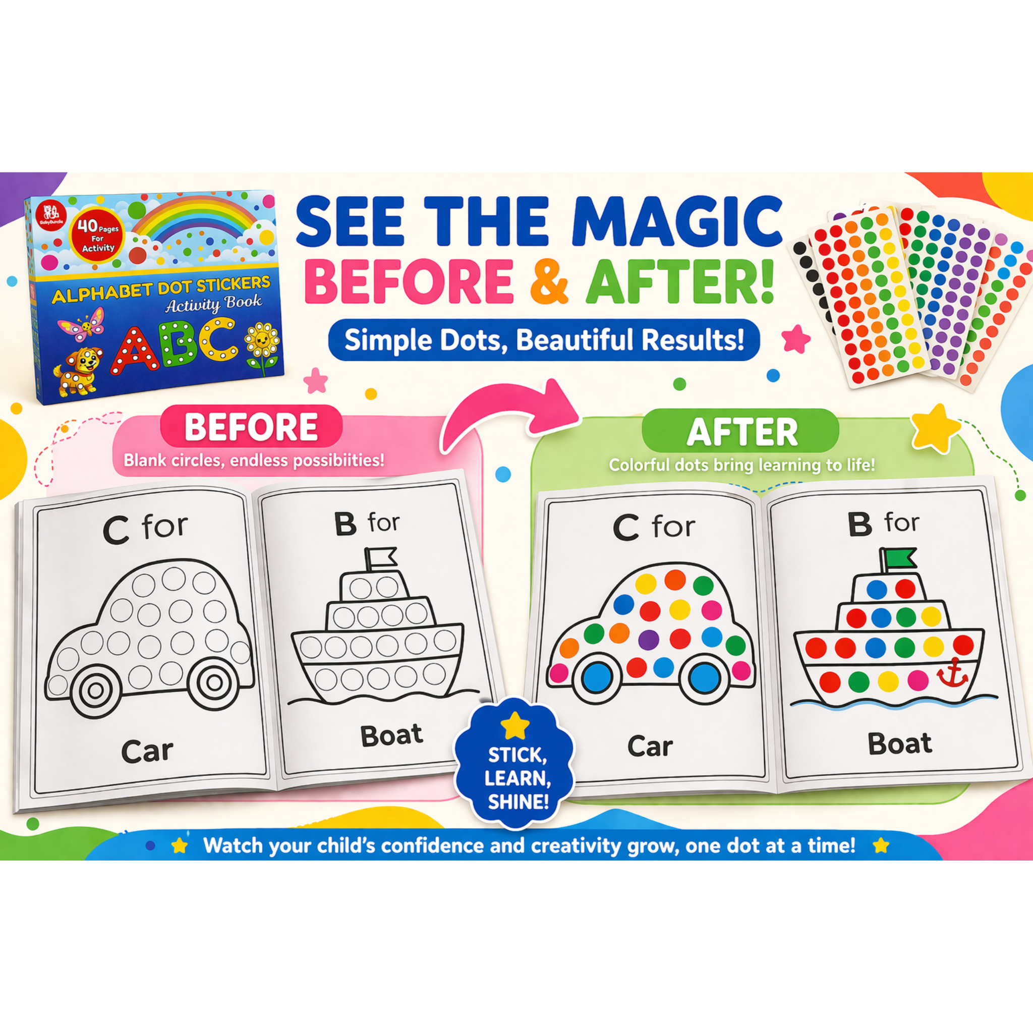 BabyBundle™ Dot Sticker Activity Toy for Kids