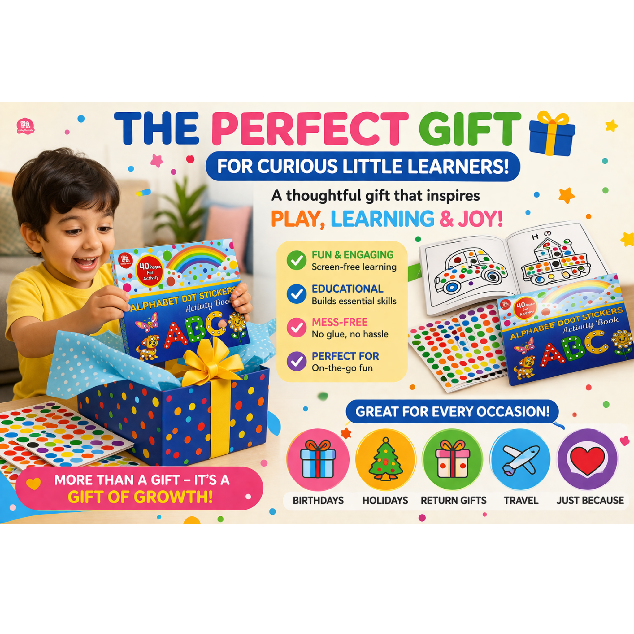 BabyBundle™ Dot Sticker Activity Toy for Kids