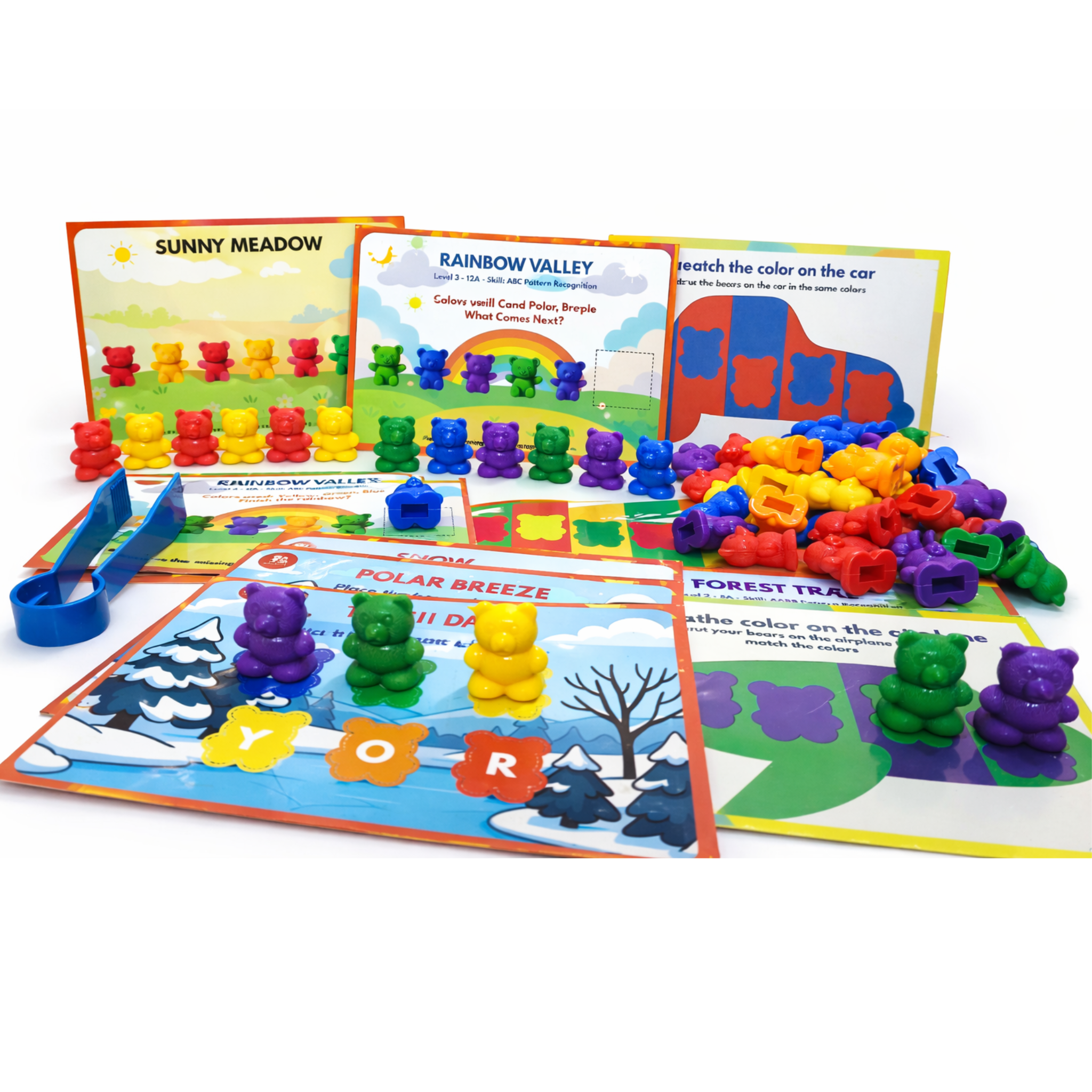BabyBundle™ Bear Sequencing Set – Interactive Pattern Recognition Toys for Toddlers & Preschoolers