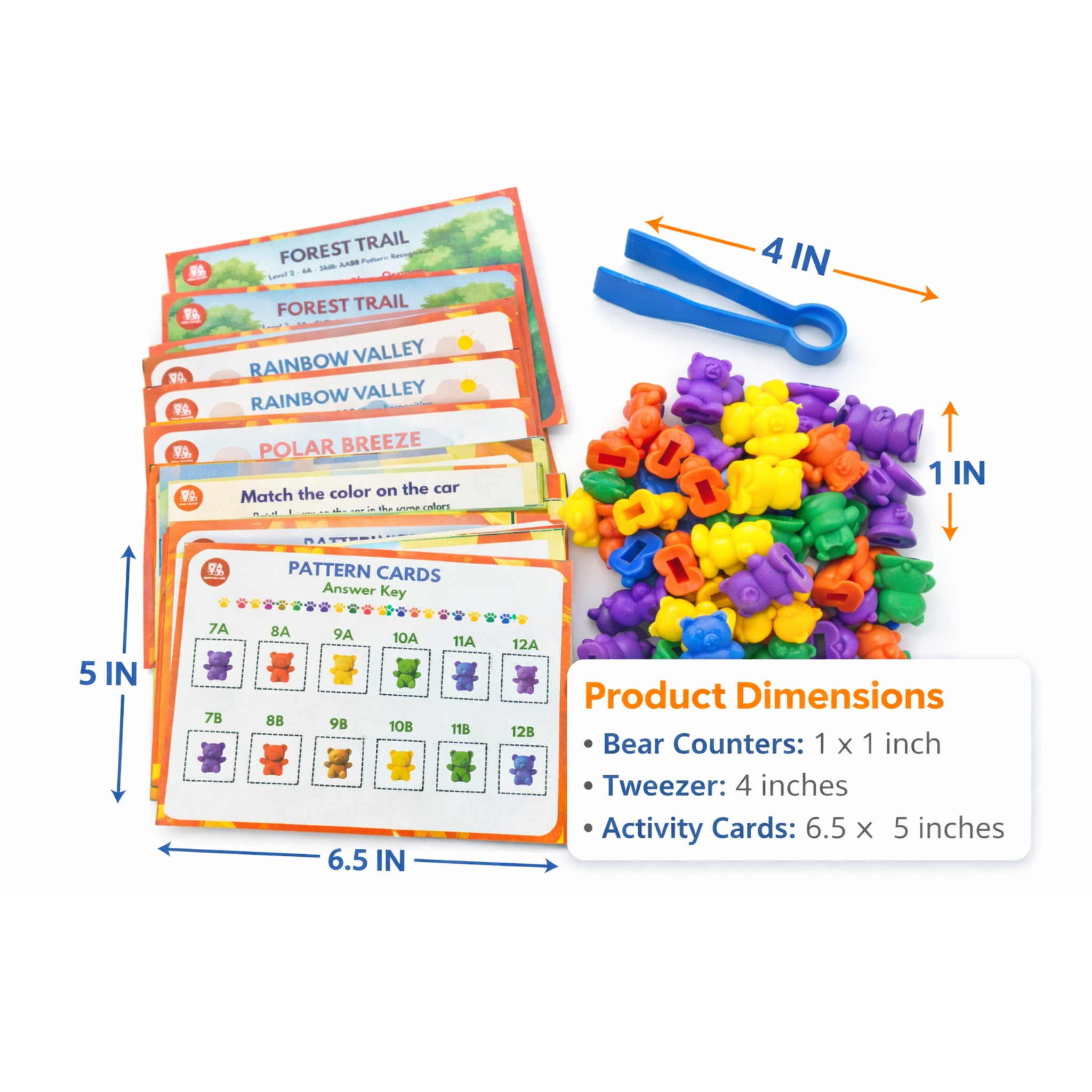 BabyBundle™ Bear Sequencing Set – Interactive Pattern Recognition Toys for Toddlers & Preschoolers