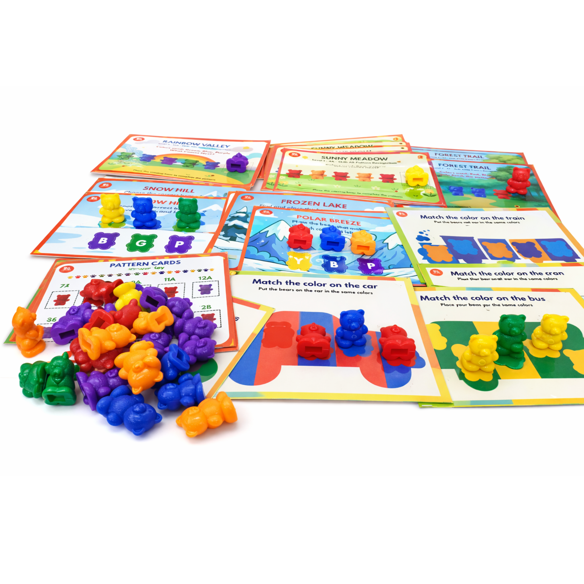 BabyBundle™ Bear Sequencing Set – Interactive Pattern Recognition Toys for Toddlers & Preschoolers