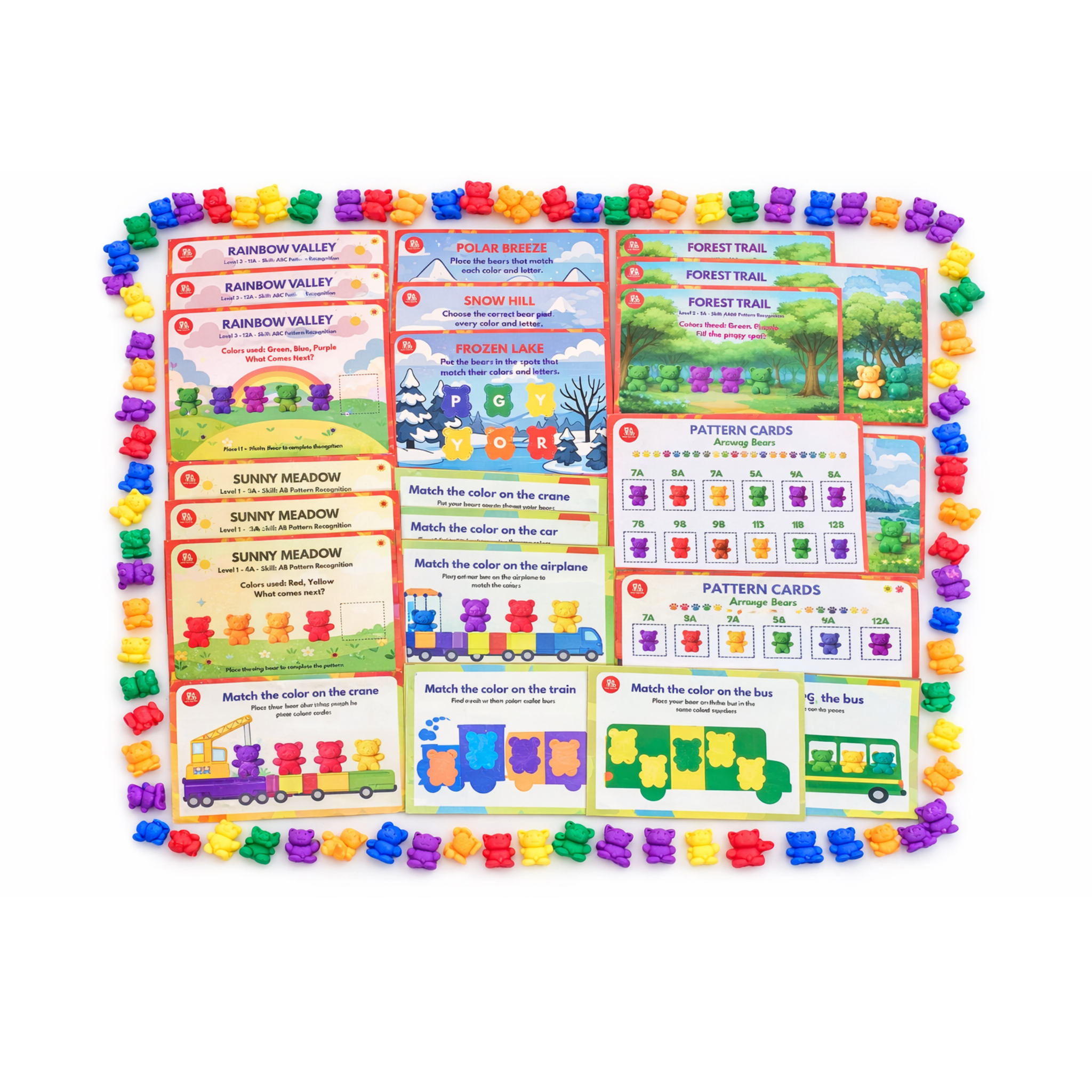 BabyBundle™ Bear Sequencing Set – Interactive Pattern Recognition Toys for Toddlers & Preschoolers